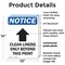 Signmission Clean Linens Only, 10 in W x Rectangle, Plastic OS-2PACK-NS-P-1014-V-10616 - alternate 6